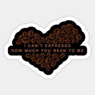 Coffee Puns - Expresso Bean Sticker